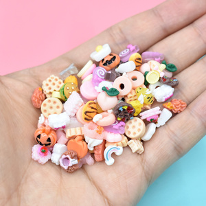 5g/bolsa Novedad DIY Resina de dibujos animados para niños, dijes 3D de comida, accesorios de uñas de resina de color mágico con forma de caramelo - Product Image 2