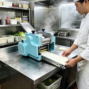 <span class=keywords><strong>Machine</strong></span> <span class=keywords><strong>à</strong></span> étaler la pâte en acier inoxydable pour la fabrication de raviolis, wontons, gyozas, samosas, roti, usage commercial - Product Image 1
