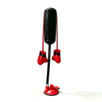Jouet vertical pour chat avec base à ventouse, jouet de stimulation en forme de gant de boxe, accessoires pour animaux de compagnie pour l'auto-amusement et le soulagement du stress des chats