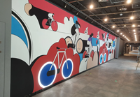 Machine d'impression murale laser sur rails, imprimante à jet d'encre murale verticale 3D pour les petites entreprises