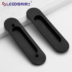 Lideshi Cabinet Door Handle 6214 6215 Black Die Casting Furniture Hardware For Kitchen Wardrobe Sliding Door - Product Image 1