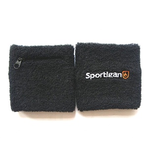 Bandeaux de transpiration en coton brodés sur mesure pour le cyclisme, bande de soutien pour le poignet en tissu éponge arc-en-ciel - Product Image 4