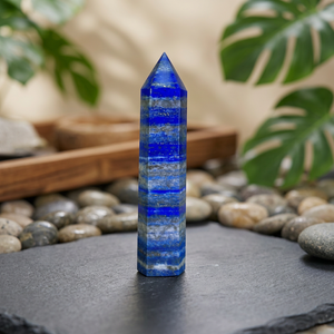 Tour en cristal de lapis-lazuli naturel – Obélisque en pierre précieuse, spécimen minéral pour la guérison par le Reiki et la lithothérapie, vente en gros - Product Image 4