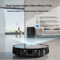Robot aspirateur intelligent 3-en-1 avec fonction de lavage, collecte automatique de la poussière et auto-nettoyage pour la maison
