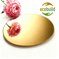 Panneau composite en aluminium Alucobond Gold avec diverses finitions de surface, léger, pour revêtement mural intérieur et extérieur, panneau composite en aluminium ACM