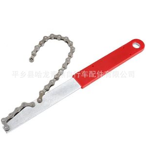 Herramientas de desmontaje de bicicletas, llave para cassette de cadena metálica para bicicletas de montaña - Product Image 3
