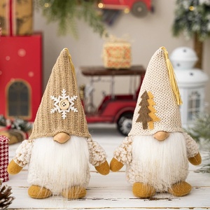 Gnome Christmas Decorations 30cm <strong>Light</strong> up Christmas Gnomes Plush Doll Ornaments Knitted <strong>Elf</strong> Dwarf Gift Home Table Decor - Product Image 2