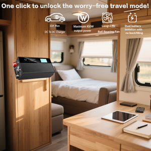 <span class=keywords><strong>Chargeur</strong></span> cc à cc 12V/24V Max 100A contrôleur d'alimentation Buck-Boost Compatible avec LiFePO4 pour les véhicules récréatifs et les camions charge de batterie de secours - Product Image 5