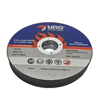 Disque de coupe ultra-mince de 4,5 pouces en alumine marron fusionnée T41 à double maille pour meuleuse d'angle, métal, acier inoxydable, OEM