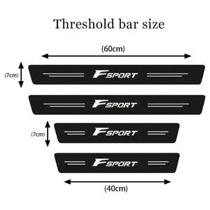 Autocollants de seuil de porte de voiture en Fiber de carbone pour Lexus F LFA ISF GSF RCF F <span class=keywords><strong>SPORT</strong></span> ct gs nx Accessoires de voiture - Product Image 6