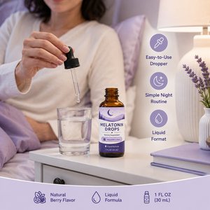 Gouttes de mélatonine liposomale Naturemade 98% de haute qualité en gros, avec théanine et ashwagandha, doses de 1 à 10 mg, 60 ml, en vrac, pour femmes enceintes - Product Image 2