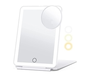 <span class=keywords><strong>Miroir</strong></span> de maquillage de voyage éclairé IPAD pliable - Product Image 3