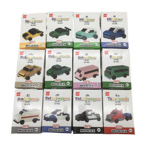 Véhicules de blocs de construction Mini Premium 12 Types blocs de construction bricolage personnalisés <span class=keywords><strong>jeu</strong></span> de blocs de construction 3D à petites particules - Product Image 5