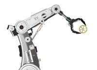 Boîtier de joint robotique en alliage d'aluminium usiné sur mesure par CNC, coque de joint de bras robotique pour servomoteur et réducteur