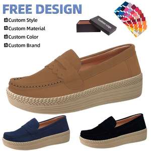 Zapatos Planos de <span class=keywords><strong>Mujer</strong></span> con Plataforma, Estilo Espadrille, de Yute Personalizados OEM, con Suela de PVC Moldeada por Inyección, Parte Superior de Gamuza, Estilo Slip-On - Product Image 2