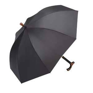 <span class=keywords><strong>Canne</strong></span> de marche 2-en-1 séparable avec parapluie, coupe-vent, protection UV, béquille amovible, randonnée, escalade, cadeau pour père - Product Image 3