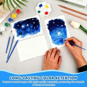 Papel de Acuarela Ecológico Hecho a Mano, Personalizable, 300 GSM, con Borde Decorativo, Papel Texturizado de Algodón, Invitaciones, Pastel al Óleo - Product Image 4