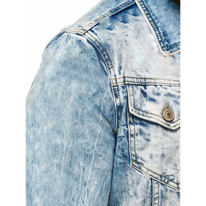 100% coton Denim vestes hommes décontracté couleur unie poche mince veste pour hommes Style haute qualité hommes vêtements Denim veste - Product Image 5