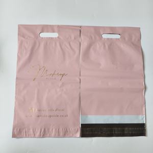 <b>Small</b> Business Reusable Pink Self-adhesive Plastic <b>Bags</b> Clothing Dust <b>Bags</b> Handbags Custom Own Logo Shopping <b>Bag</b> for Clothes - Product Image 2