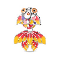 Nuevo Juego de Dijes de Plata S925 con Baño de Oro y Circonitas en Forma de Corazón para Pulseras DIY, Dijes para Niños