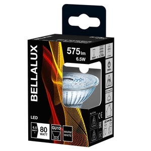 Bombilla LED Bellalux GU10 PAR16 6.9W Blanco Cálido 2700K 36 Grados Base de Vidrio Alimentación CA - Product Image 4