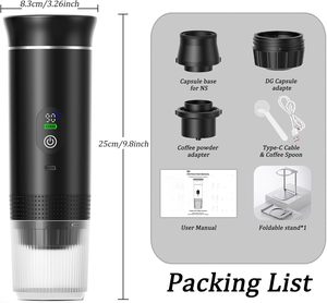 Portable Capsule <b>Coffee</b> <b>Machine</b> Mini Travel Espresso Maker USB Powered Fast Heating Cold and Hot Brewer Easy Carry for Travel - Product Image 4