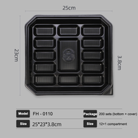 Barquette d'emballage personnalisée pour aliments surgelés en plastique RPP/PP écologique et jetable, avec compartiments, pour raviolis, logo personnalisé, marque Dashan