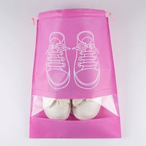 Sac à chaussures en non-tissé avec cordon de serrage, logo personnalisé, couleur sur mesure, idéal pour cadeaux, emballage et voyage – Vente en gros à prix réduit - Product Image 2