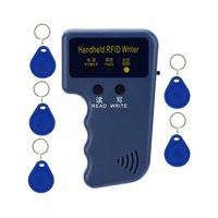 Lector de tarjetas de Control de acceso de mano, copiadora y duplicadora TK4100 de 125kHz, máquina de escritura de clon de Chip, etiqueta de tarjeta de identificación RFID de 134,2 KHZ