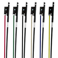 Archets de violon NAOMI en crin de cheval coloré et fibre de carbone pure, tailles 4/4, 3/4, 1/2, 1/4, 1/8, accessoires pour archets de violon