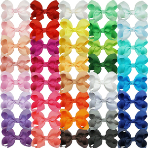 Wowei 40 Pezzi Fiocchi per Capelli Stile Europeo-Americano da 4 Pollici, Accessori per Capelli <span class=keywords><strong>con</strong></span> Clip a Coccodrillo, Fiocchi in Grosgrain per Bambine - Product Image 3