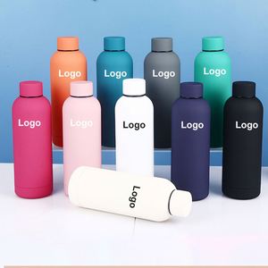 Bouteille d'eau en acier inoxydable 304 avec revêtement en caoutchouc 500 ml avec poignée en silicone - Product Image 3