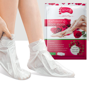 Masque de pied de marque privée masque exfoliant pour les pieds à la rose bio masque pour les pieds exfoliant masque pour les pieds chaussette - Product Image 1