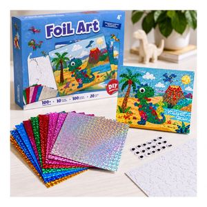 Classroom Reward Art Pack Lets Students Finish Shiny Pictures Using Peel Press Method Without Glue <b>Paint</b> or Scissors - Product Image 1