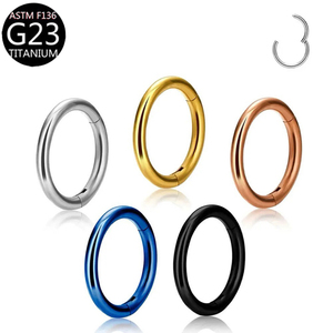 Tùy chỉnh titan thép G23 liền mạch Vòng mũi Vòng piercing môi Vòng Bông tai vách ngăn Vòng - Product Image 3