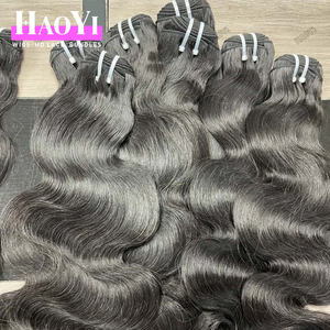 Campione gratuito di capelli indiani vietnamiti grezzi all'ingrosso fasci di trama corpo onda grande Stock 100% capelli vergini Remy 12A fasci di capelli umani - Product Image 2