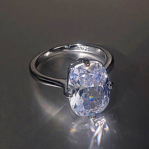 Anillo de Compromiso de Diamante Natural con Corte Cojín para Mujer F1329, Estilo Clásico, Joyería Solitaria - Product Image 5