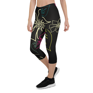 Leggings Capri CoastFlex Neri Aloha da Donna - Product Image 2