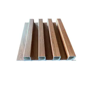 الجملة الخشب الحبوب لوحة جدارية مصنوعة من الكلوريد متعدد الفاينيل مصنع تصنيع Wpc سور لوحة خشب Wpc السلط