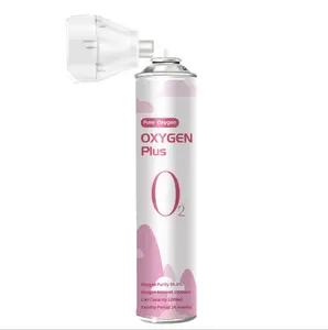 Oxigen-Aerosol de aluminio portátil para exteriores, botes de aire O2 de 1000 ML con máscara, 10 ML de oxígeno, 1 L