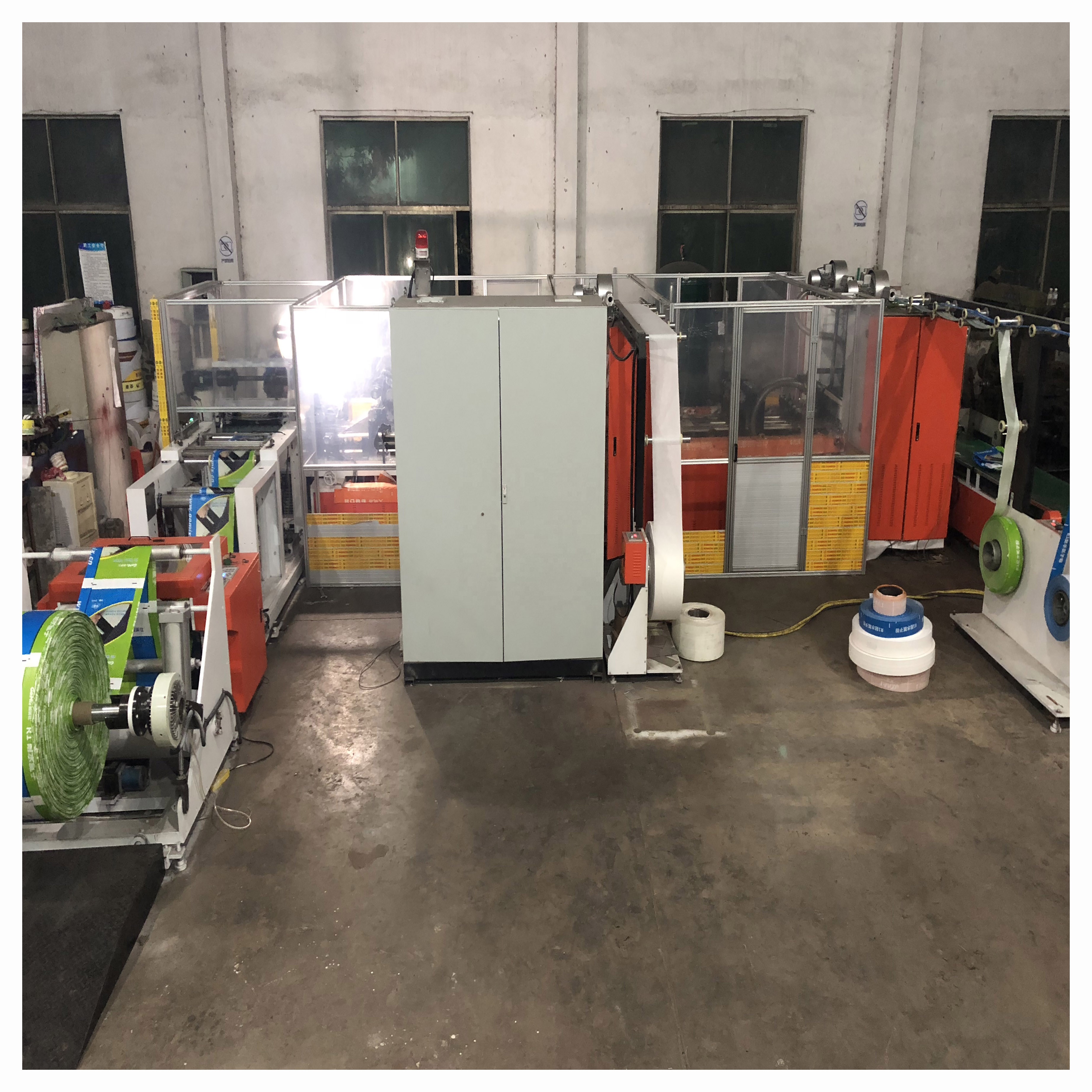 Машины для производства плетеных цементных мешков из пп и производственная линия плетеных цементных мешков из ПП