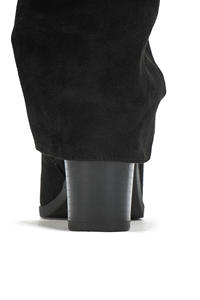 <span class=keywords><strong>Botas</strong></span> occidentales de gamuza marrón hasta la rodilla con punta en pico para <span class=keywords><strong>mujer</strong></span>, tacón grueso, moda Otoño Invierno, aumento de altura, plataforma cómoda - Product Image 4