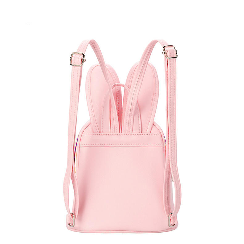 Fashion Kids Mini Small Sequins Backpack Cute Cartoon Rabbit PU PVC Girls  Toddler Bagpack Pink Party Bags School Bag