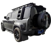 Kit Blackout pour Land Rover Defender, kits de carrosserie pour pare-chocs avant et arrière pour voitures avec grilles fumées et cadres de feux antibrouillard.