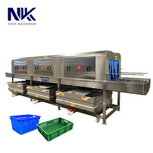 <span class=keywords><strong>Machine</strong></span> de nettoyage entièrement automatique pour paniers alimentaires, équipement de nettoyage haute pression pour paniers en plastique - Product Image 6