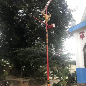 Bull-<b>Head</b> Solar Street Light 6 7 8 Meter High Power LED Road Lighting Outdoor Rural Engineering <b>Style</b> - Product Image 2