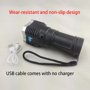 الأكثر مبيعًا مصباح يدوي USB محمول قابل لإعادة الشحن ABS للاستخدام في حالات الطوارئ متعدد الوظائف 4 <span class=keywords><strong>LED</strong></span> سطوع عالي COB <span class=keywords><strong>LED</strong></span> IP44 مقاوم للماء - Product Image 3