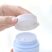 Pots en plastique biodégradable et recyclable HDPE de 50 g, écologiques, avec couleur et logo personnalisés pour les soins cosmétiques de la peau