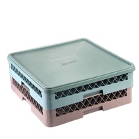 Meilleures Ventes Panier à vaisselle en plastique PP pour lave-vaisselle, à un seul niveau, durable, pour rangement en cuisine de restaurant/hôtel, pour couteaux et couverts