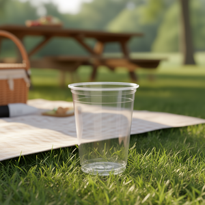 Bicchiere trasparente in PET da 350 ml per bevande, per uso esterno - Product Image 2